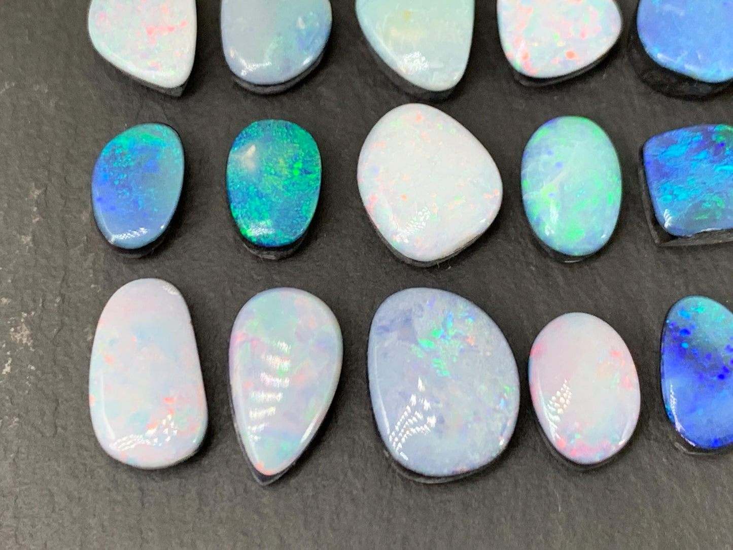 Australian Opal Doublet Free Form Cabochon 7-12mm – Colorful Gemstone Piece