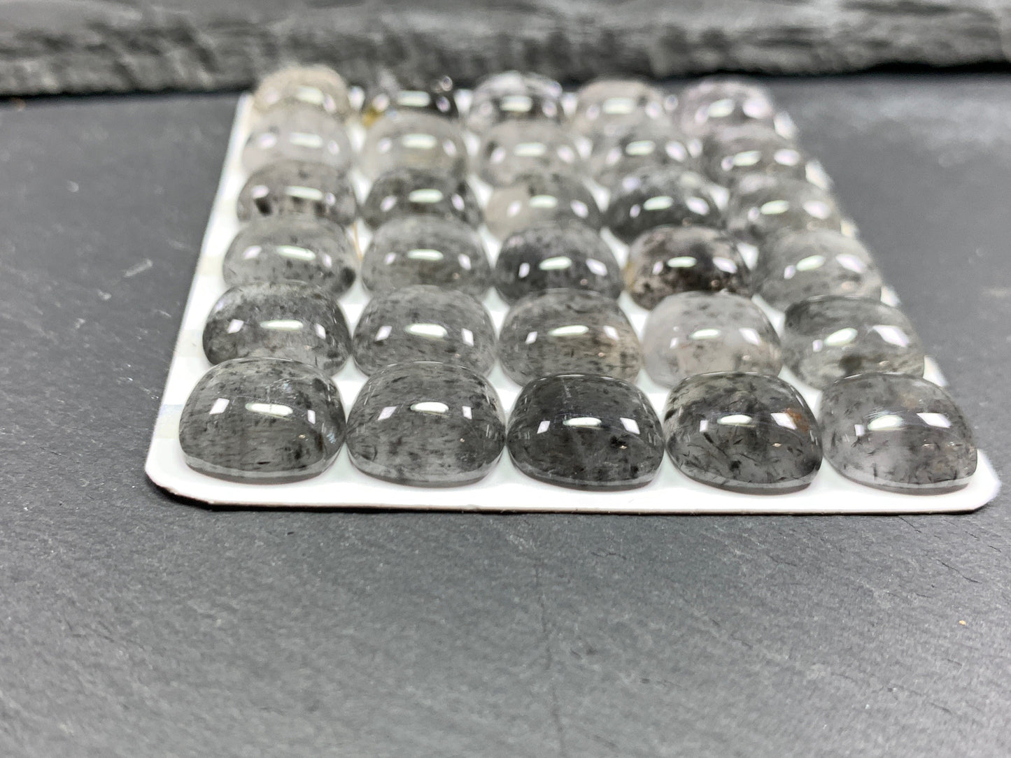 Super 7 square cushion 12x12mm cabochon- Calibrated cabochons