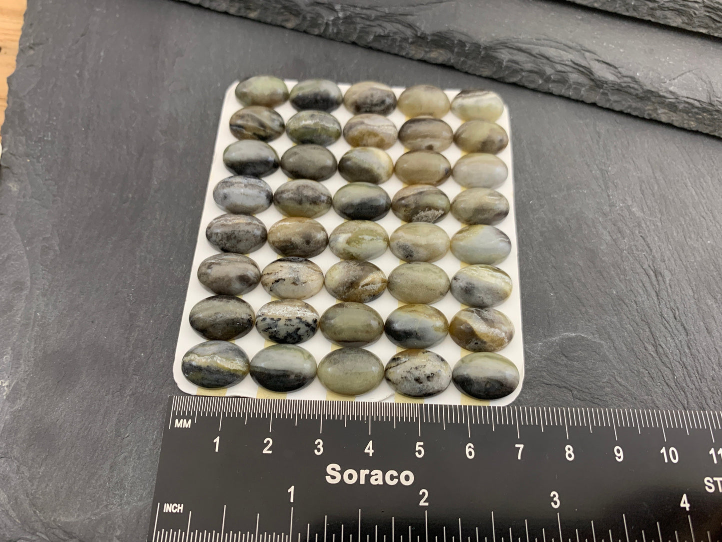 Golden Black Pietersite oval 10x14mm Cabochon - Calibrated cabochons