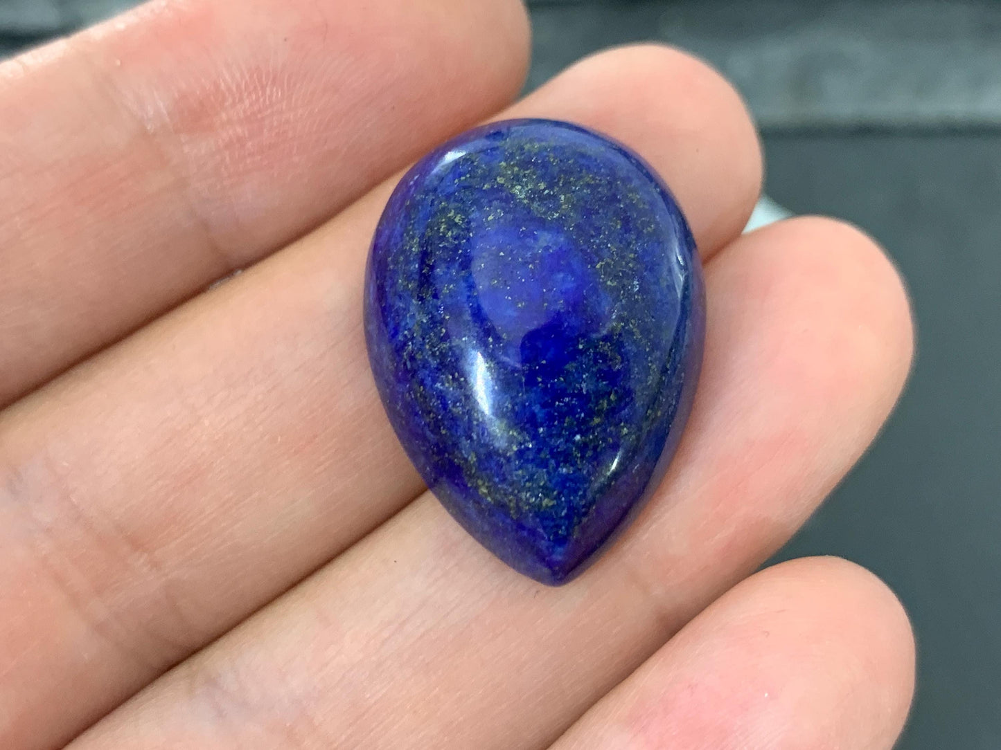 Lapis Lazuli pear 18x25mm cabochon