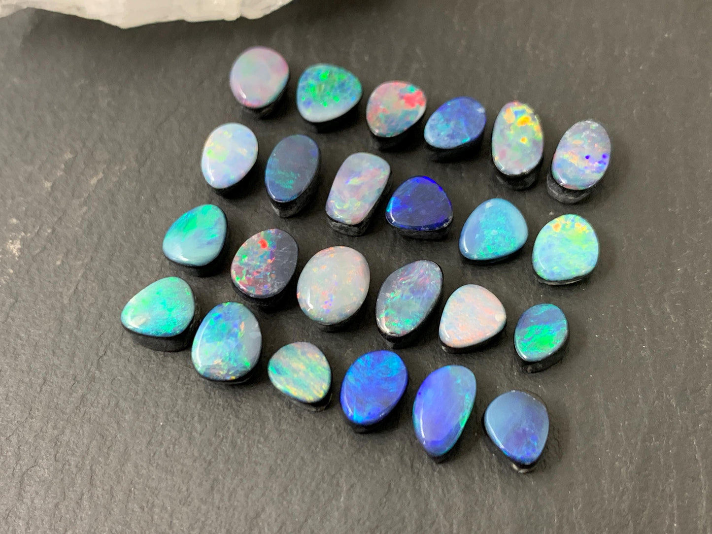 Australian Opal Doublet - Natural Opal Cabochon Free Form Stone 5-8mm