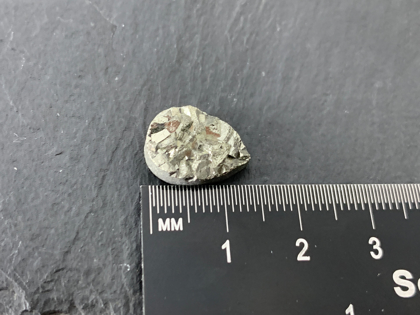 Pyrite pear 10x14mm cabochon