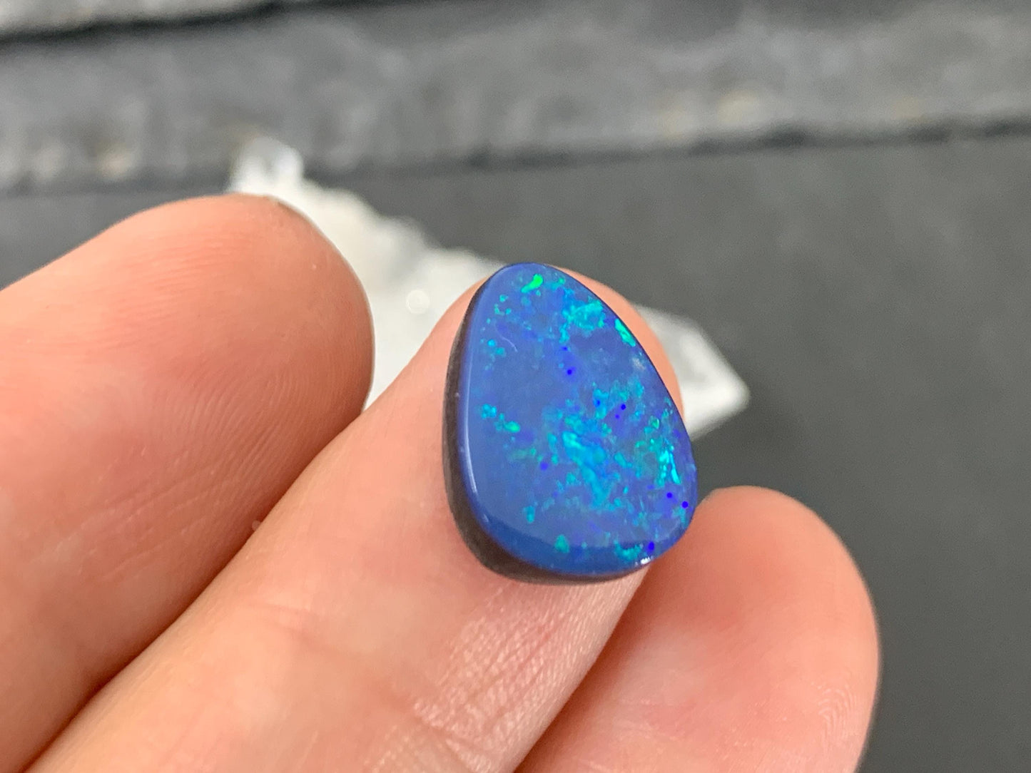 Australian Opal doublet 10x13x4.5mm cabochon