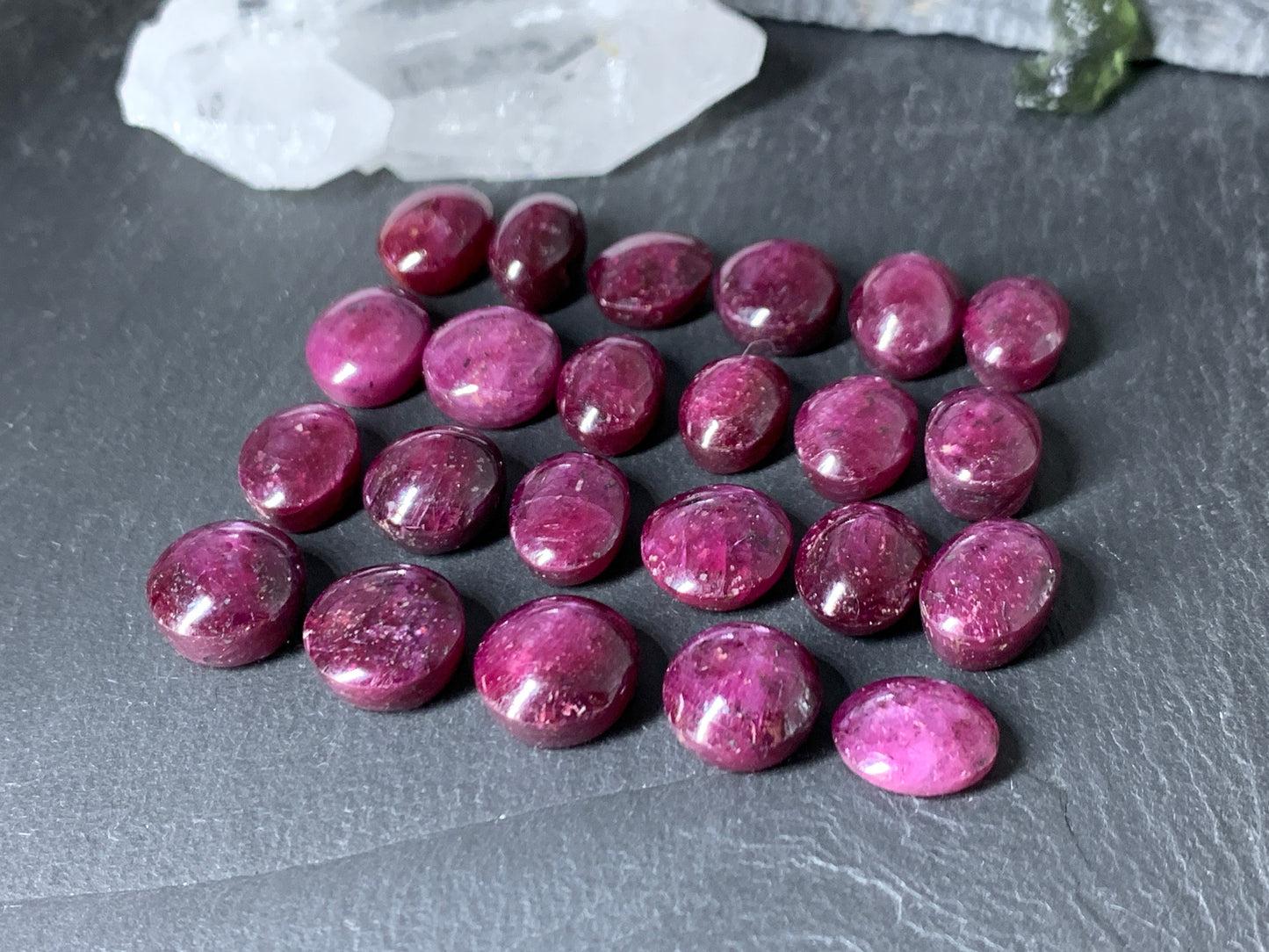 Ruby 11mm long cabochon