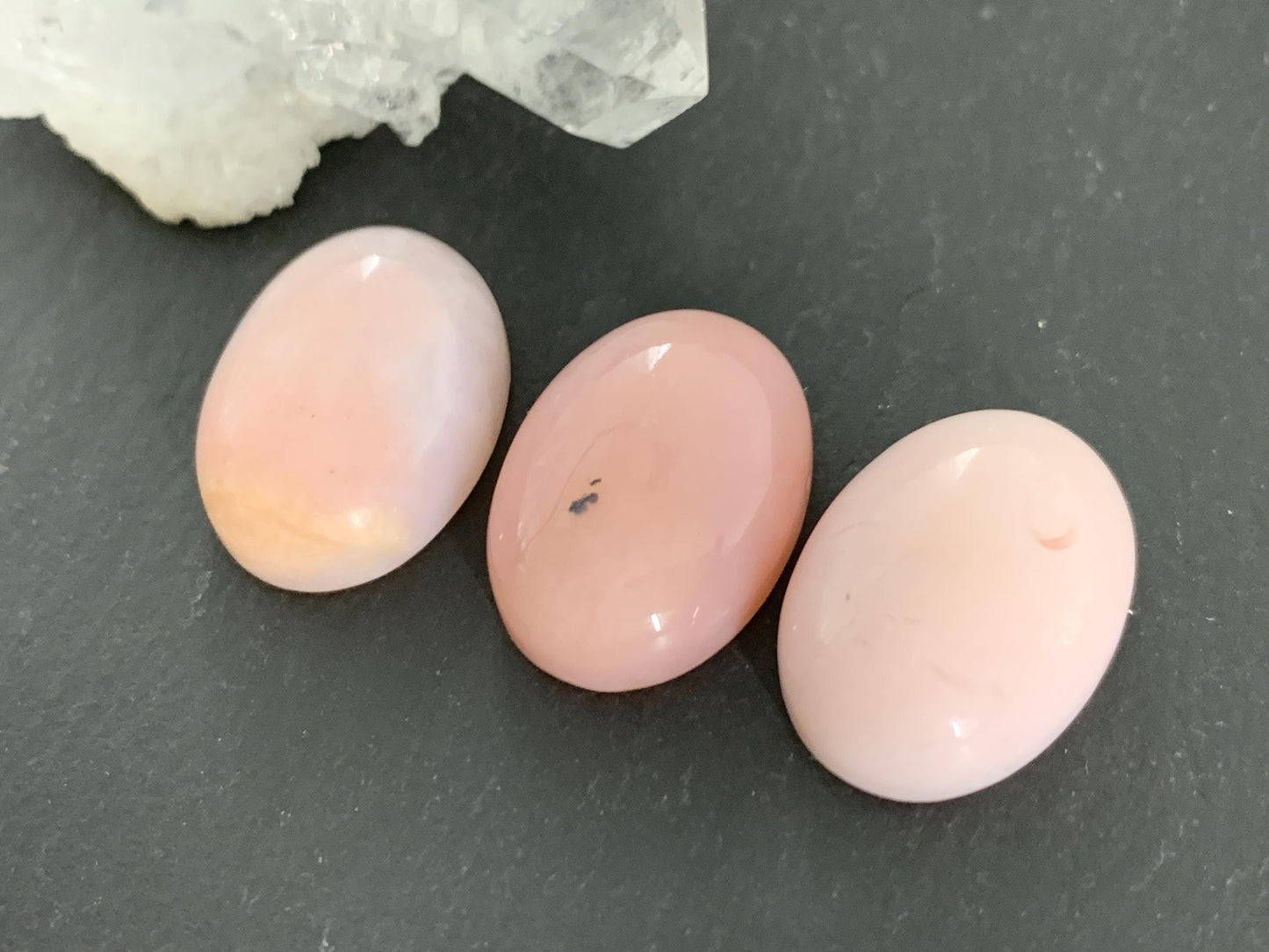 Pink Opal oval 13x18mm Cabochon