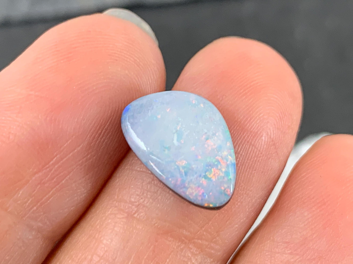 Australian Opal Doublet 9x13x4mm Free Form Cabochon - Natural Gemstone