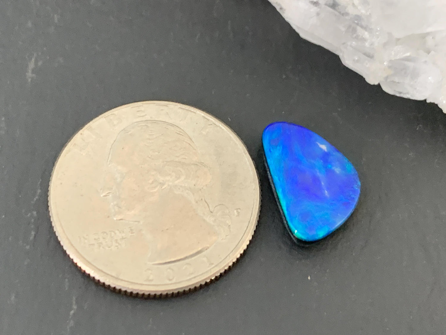 Australian Opal doublet 10x14x3.5mm cabochon