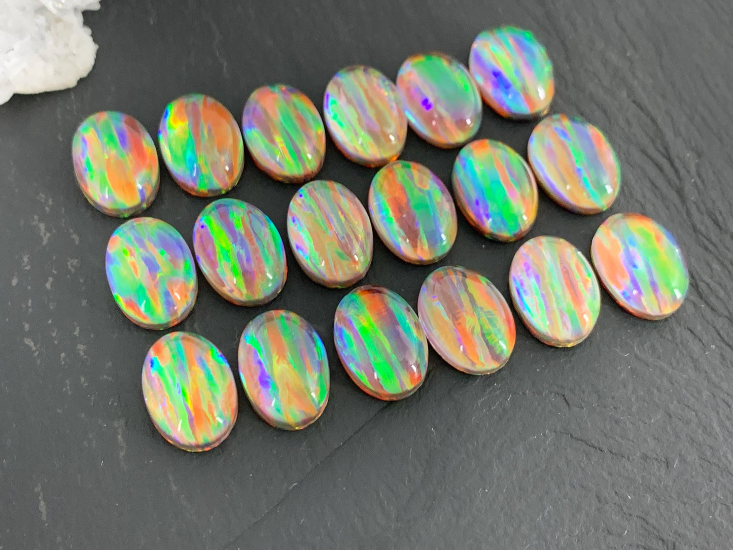 Aurora Opal Oval 10x14mm Cabochons, Colorful cabochons
