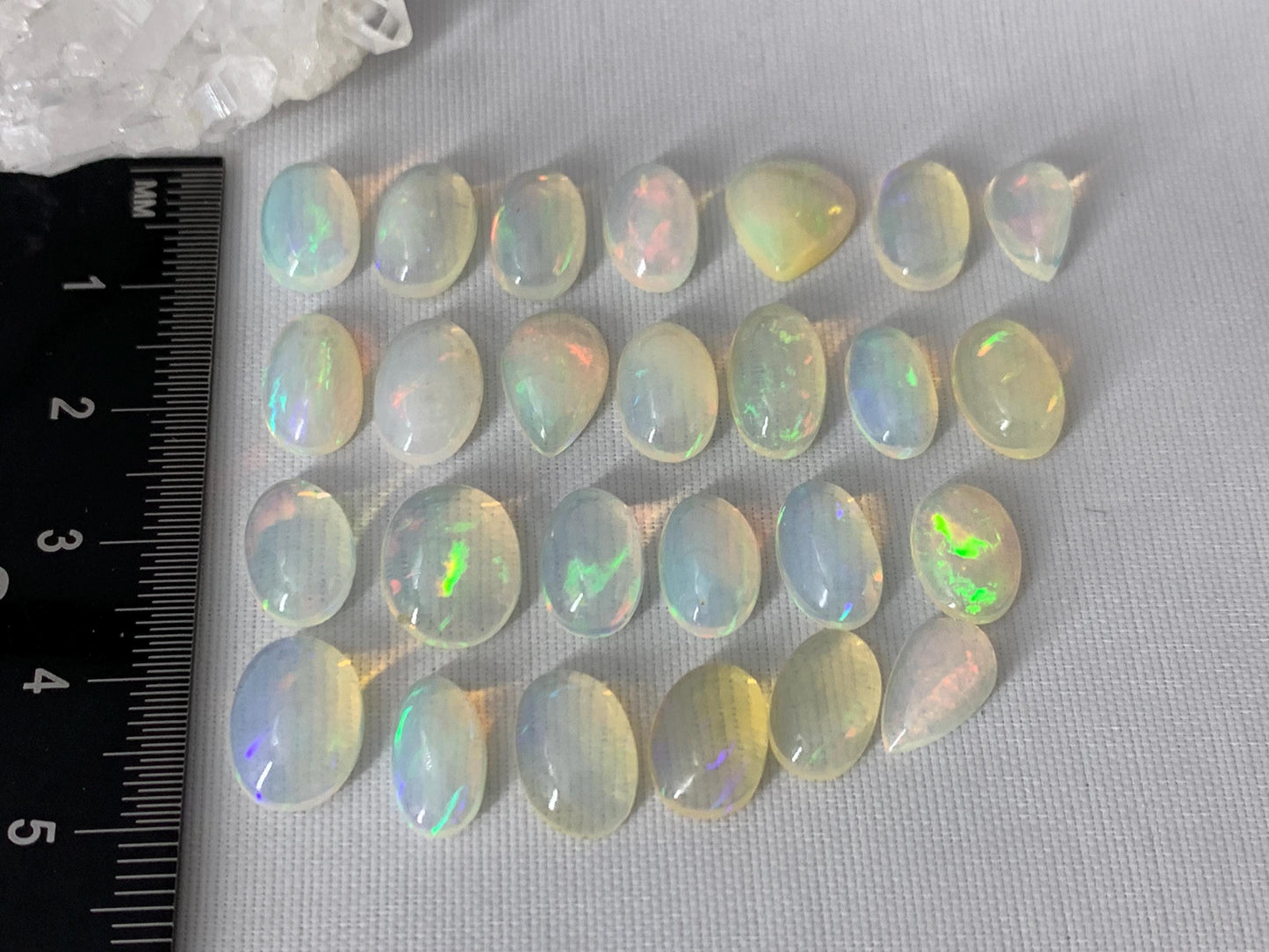 Ethiopian Opal 10-11mm long cabochon