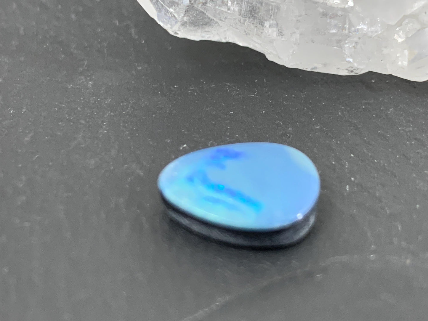 Australian Opal Doublet 10x12x3mm Free Form Cabochon - Natural Gemstone Oval