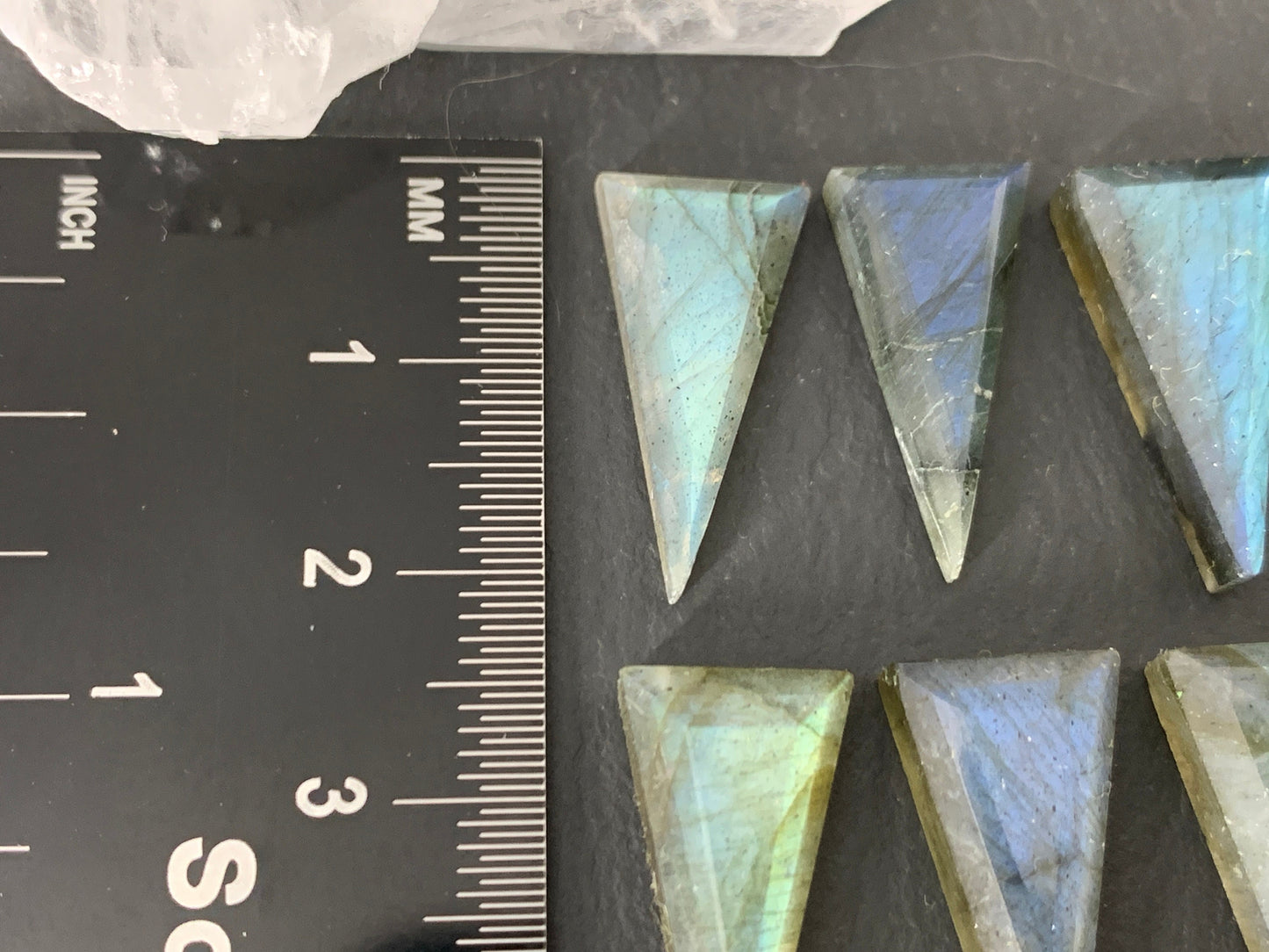 Step Cut Labradorite 10x20mm cabochon - Select your cabochon