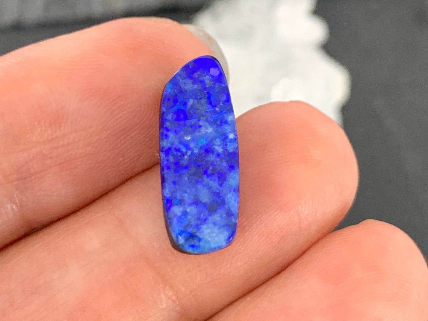Australian Opal doublet 7x18x3.5mm cabochon