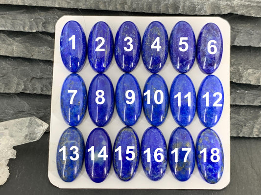 Lapis Lazuli oval 10x20mm cabochon - Calibrated cabochons