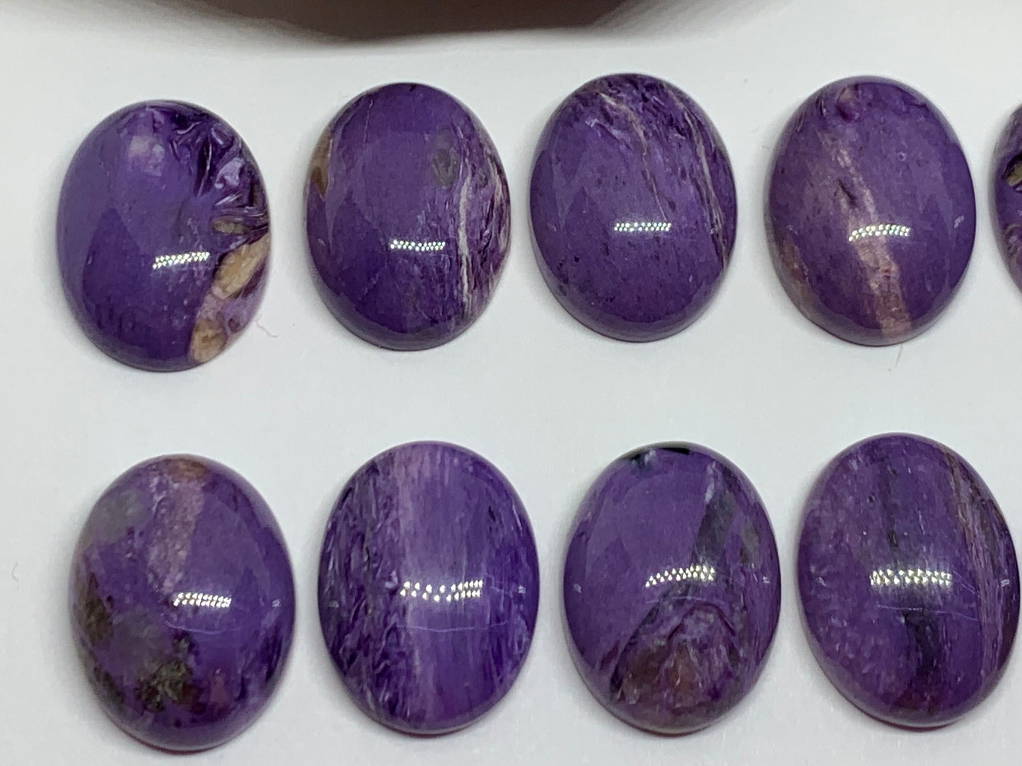 Charoite oval 15x20mm cabochon - Calibrated cabochons