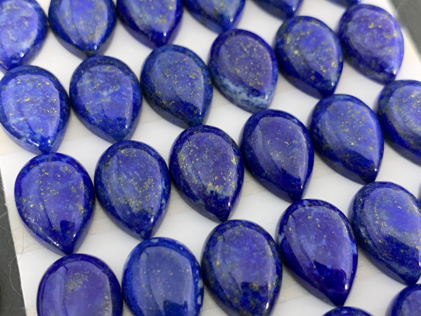 Lapis Lazuli pear 10x14mm cabochon - Calibrated cabochons