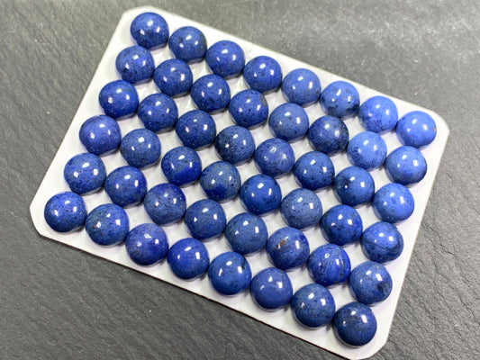 Dumorterite round 8mm Cabochon - Calibrated Cabochons