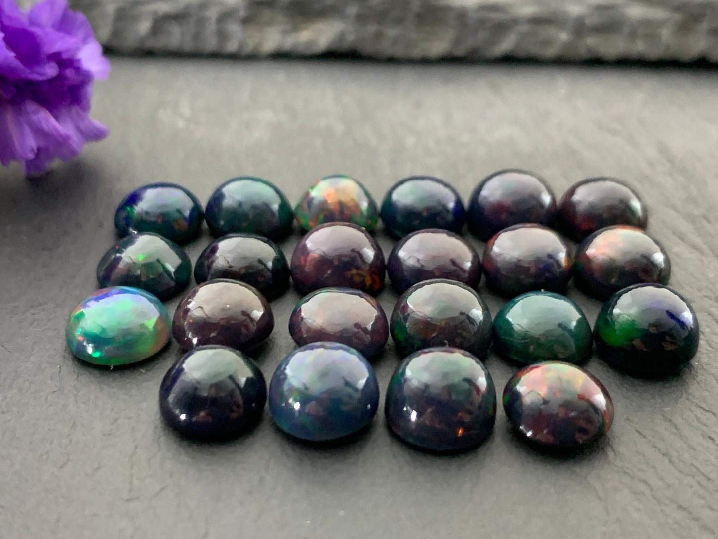 Ethiopian Opal round 8mm cabochon