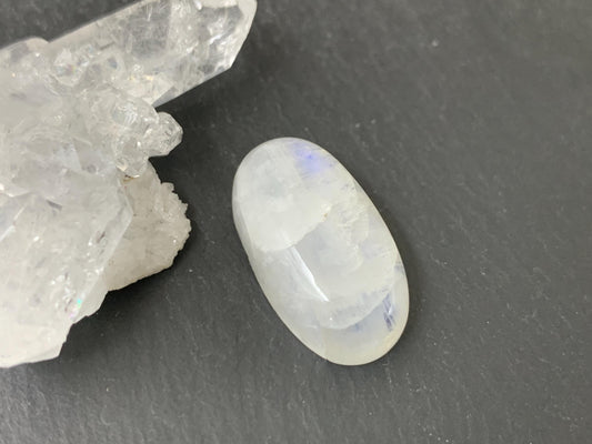 Rainbow Moonstone 23x13x8mm cabochon