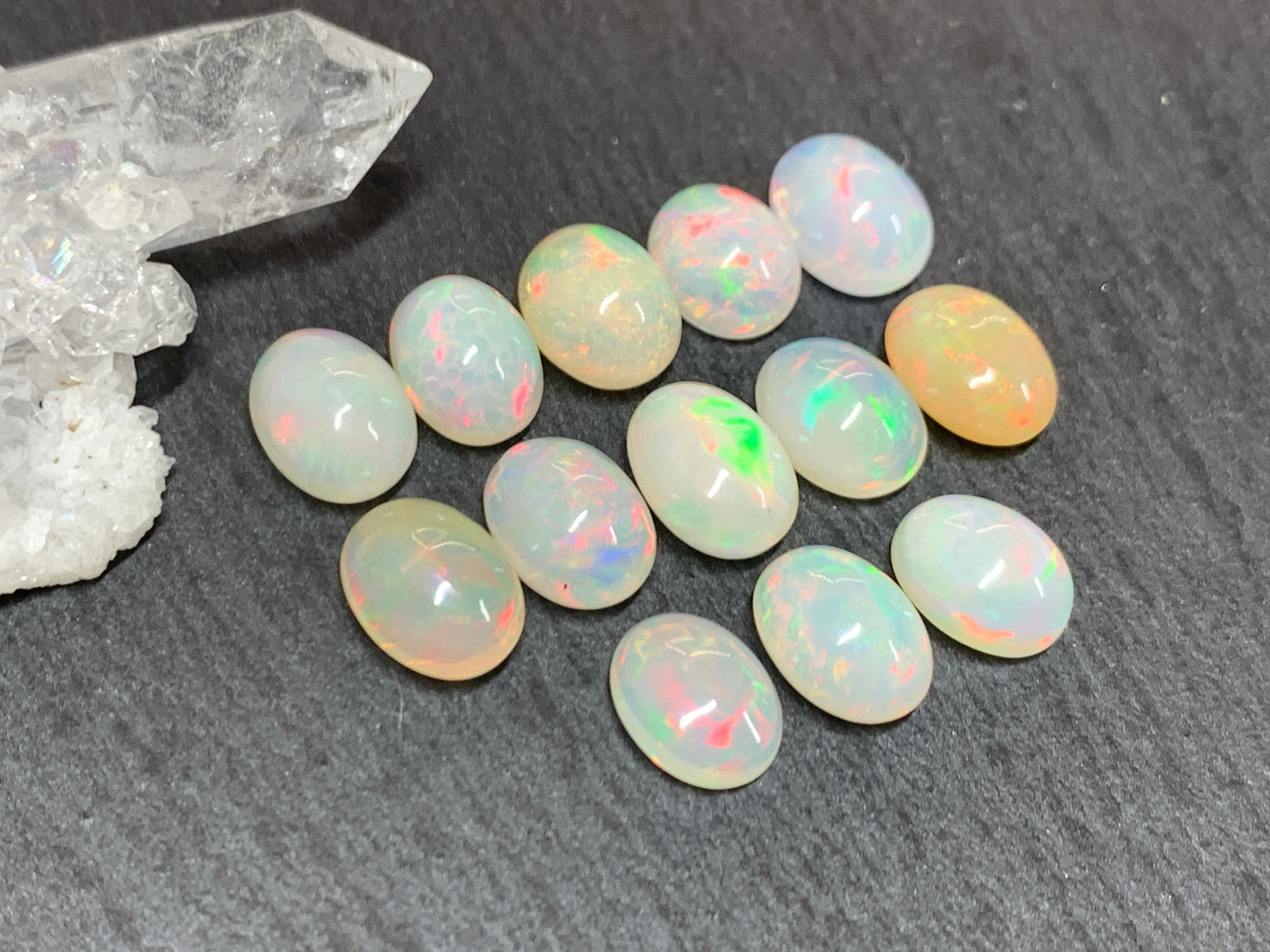 Ethiopian Opal oval 7x9mm cabochon