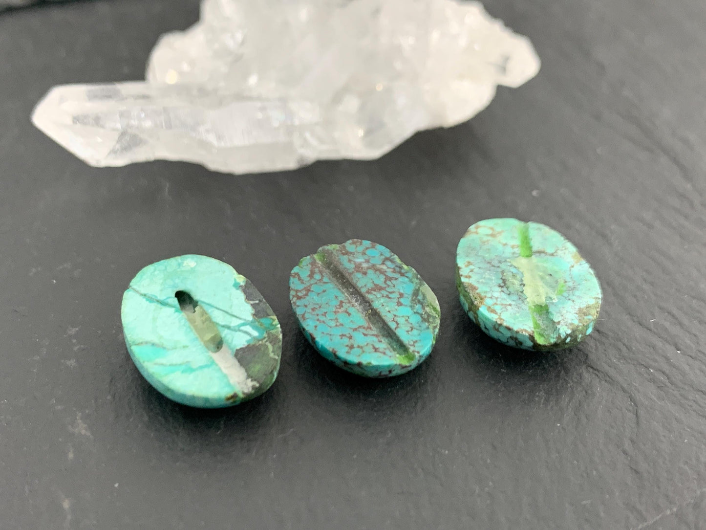Tibetan Turquoise oval 10x14mm cabochon- Select your cabochon