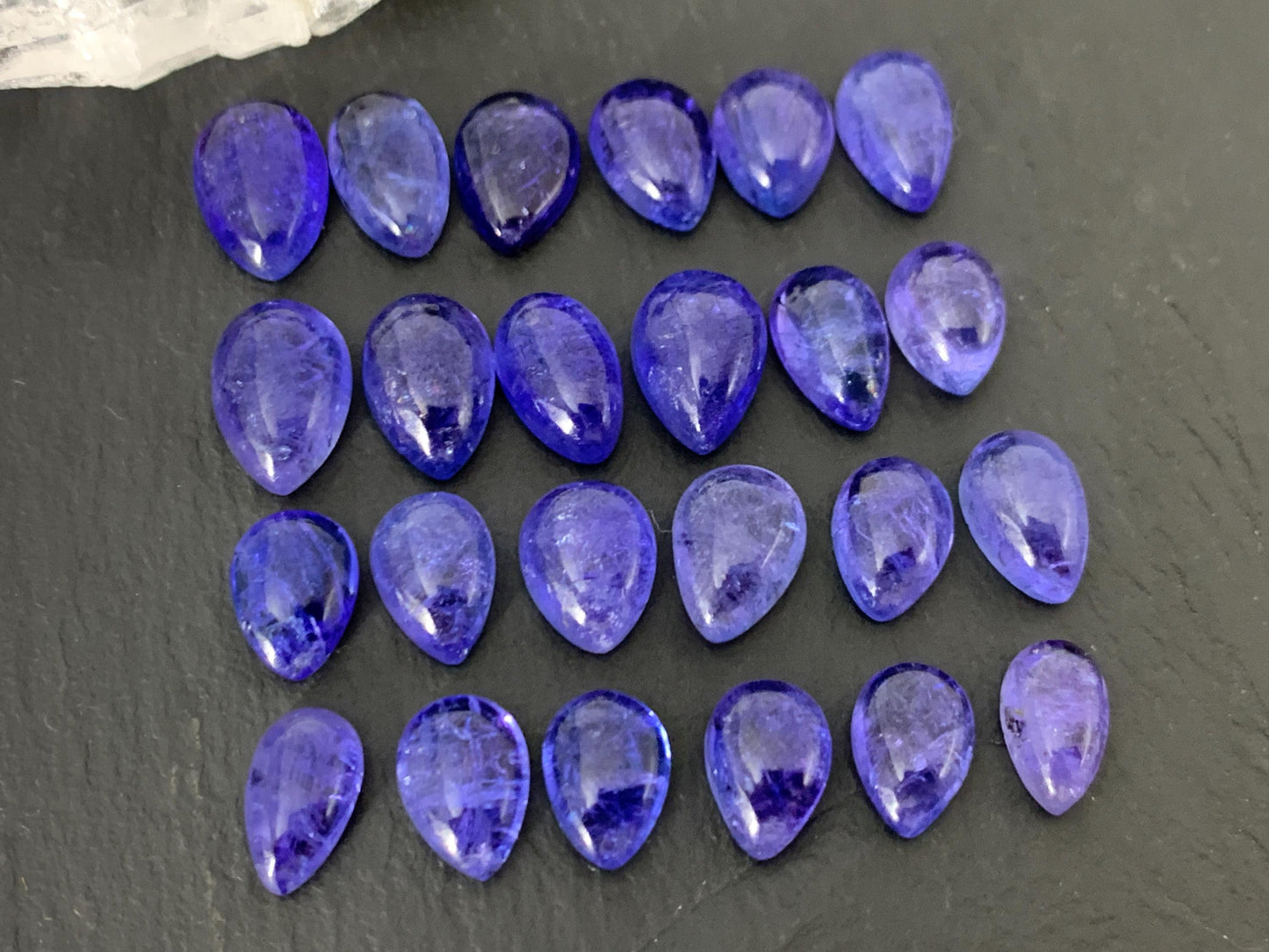 Tanzanite Pear 10-12mm long cabochon - select your cabochon