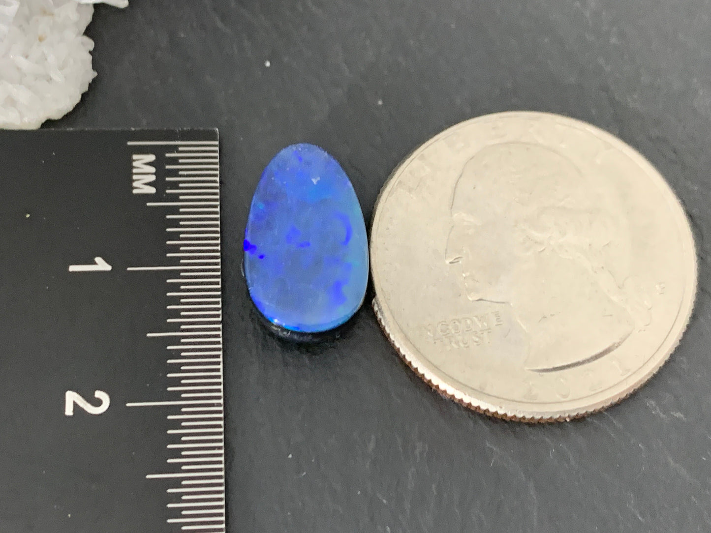 Australian Opal doublet 9x15x5mm cabochon