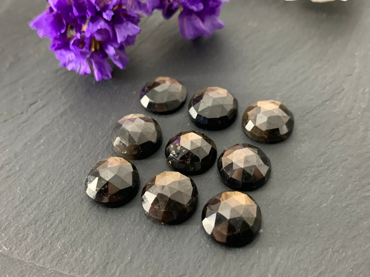 Faceted Wonderful Star Sapphire round 6mm, 8mm, 10mm cabochon