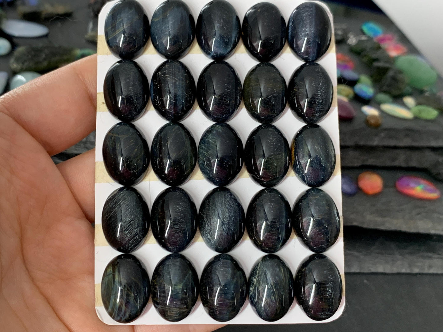 Pietersite oval 13x18mm cabochon