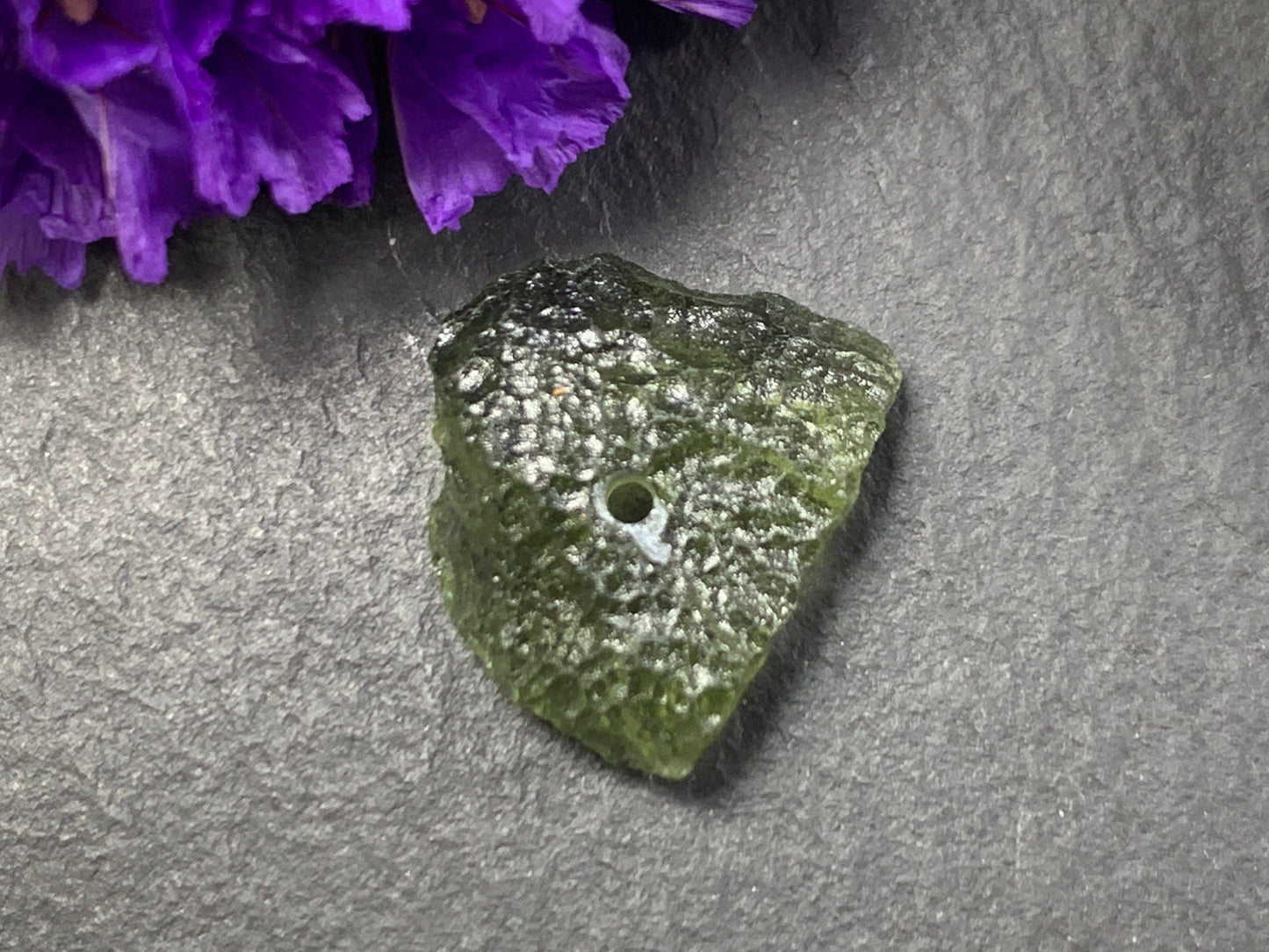 Raw Moldavite beads 12-16mm long - buy by piece
