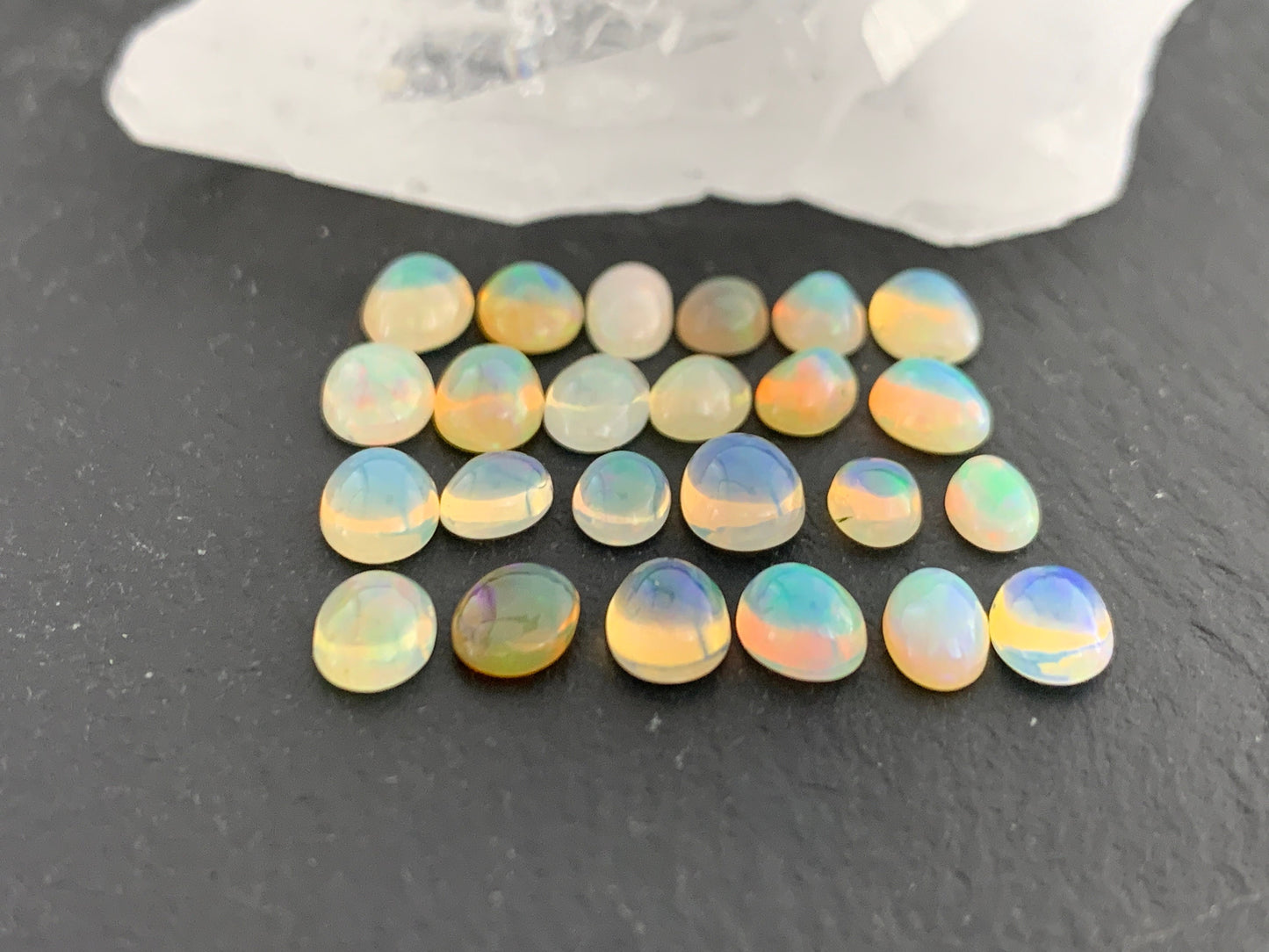 Ethiopian Opal 5-7mm long cabochon