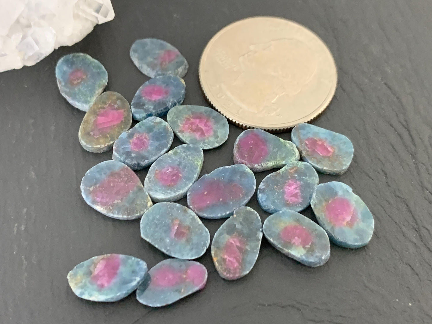 Watermelon Ruby 11mm long slice