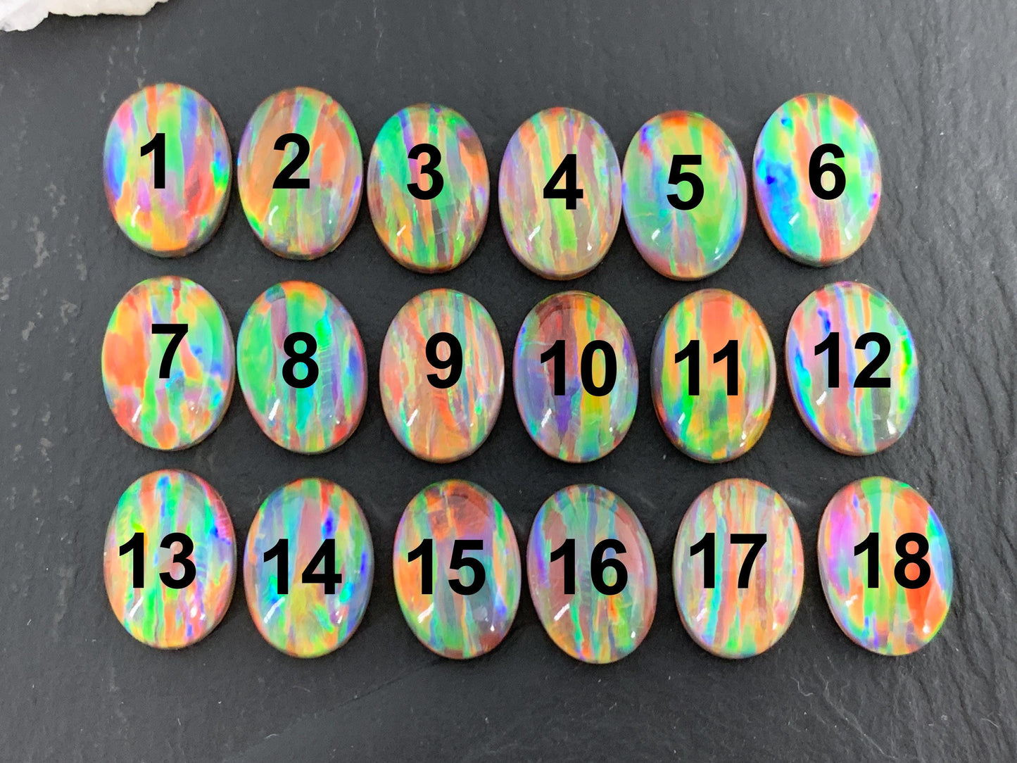 Aurora Opal Oval 10x14mm Cabochons, Colorful cabochons
