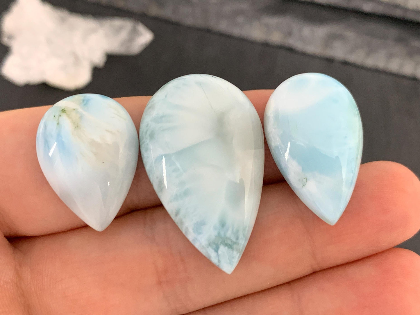 Larimar cabochon