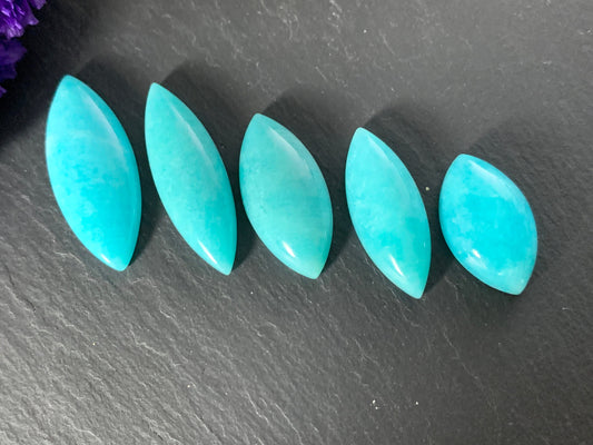 Amazonite marquise cabochon - Calibrated cabochons