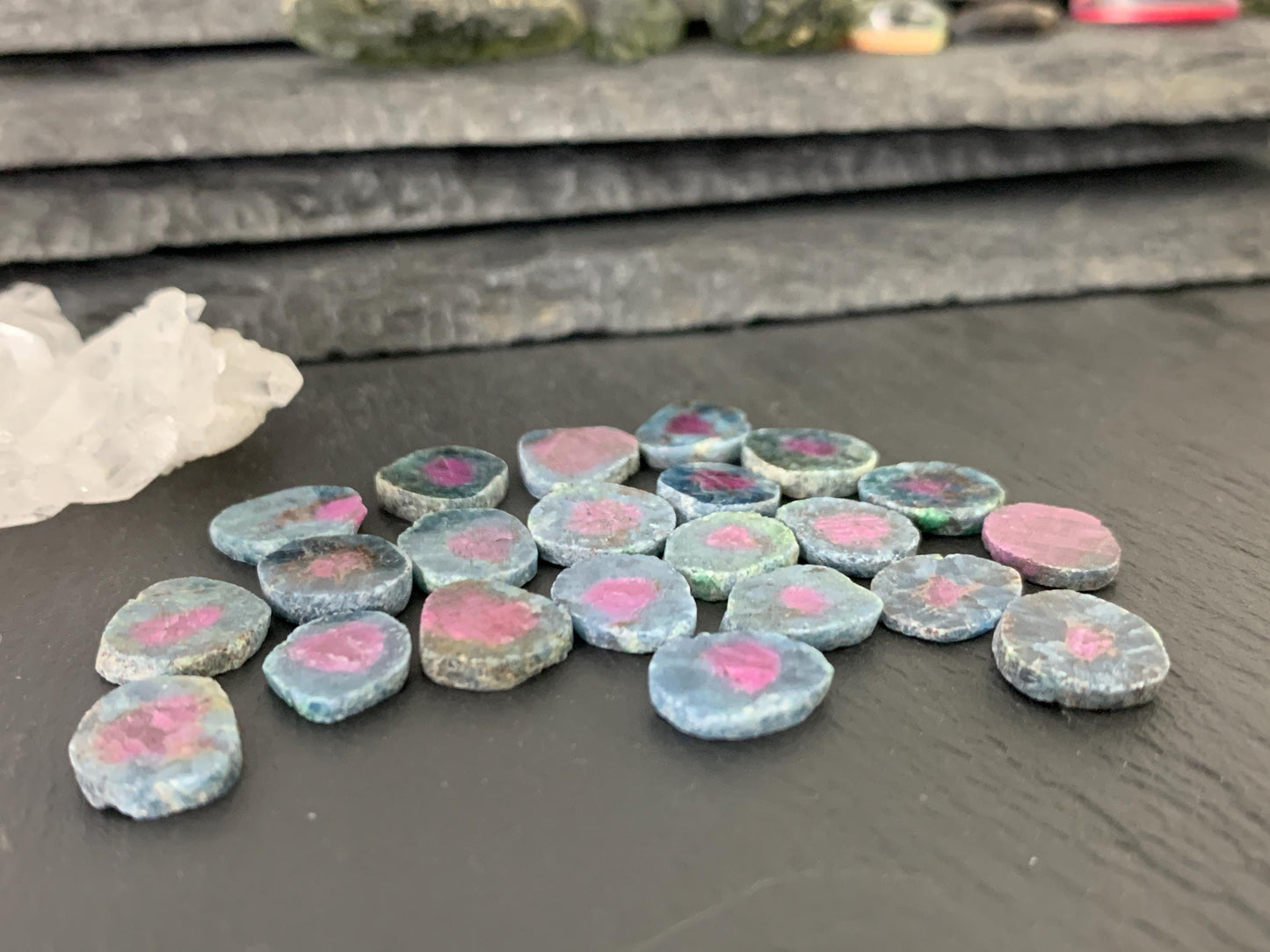 Watermelon Ruby 11mm long slice
