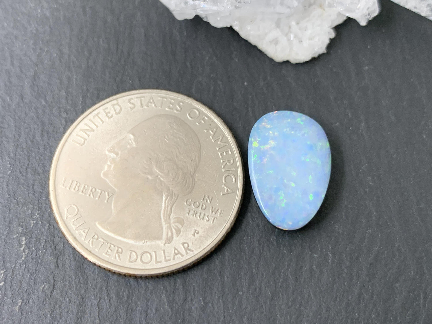 Australian Opal doublet 10x15x4mm cabochon