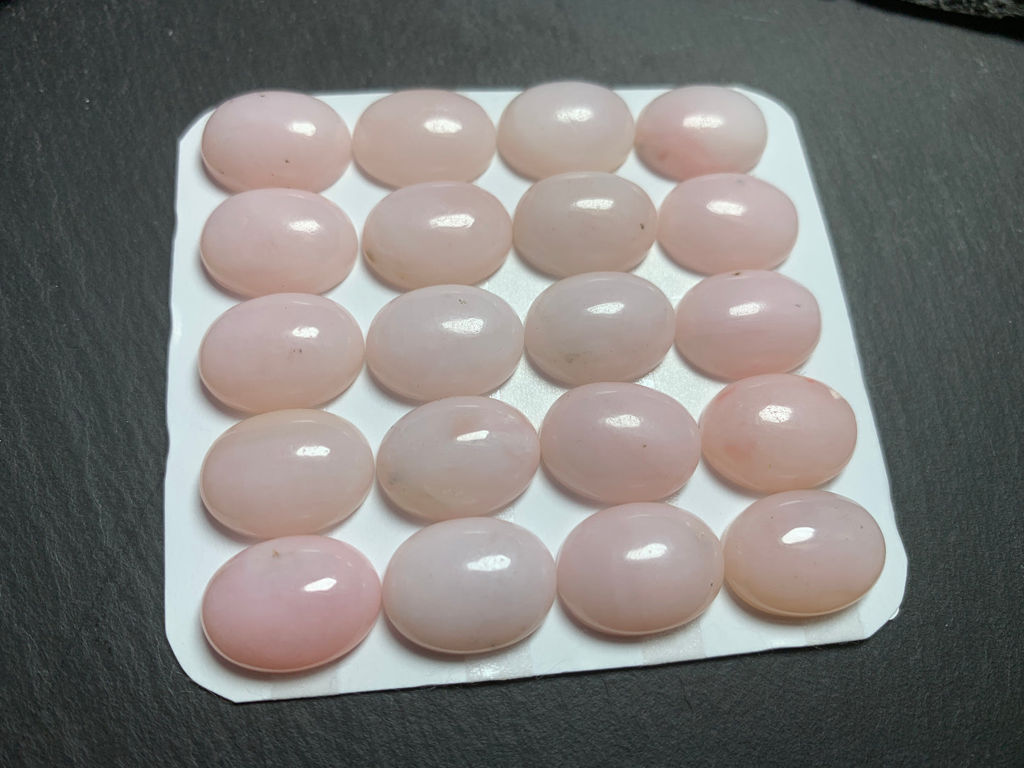 Pink Opal oval 12x16mm cabochon - Calibrated cabochons