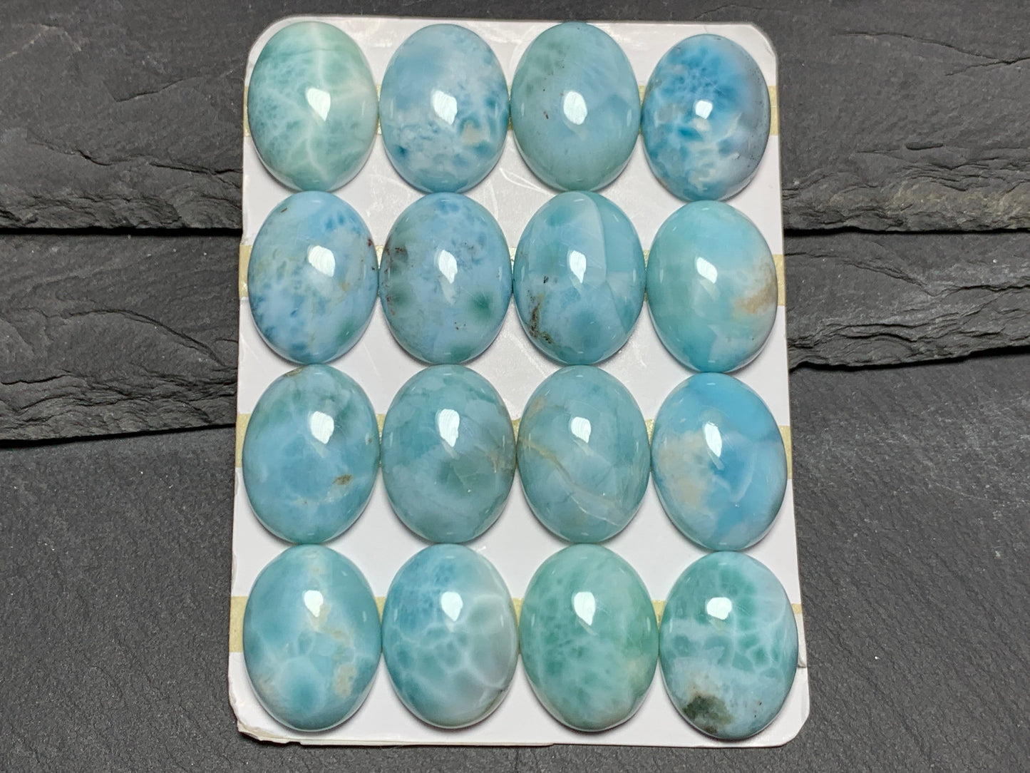 Larimar oval 15x20mm cabochon - Calibrated cabochons