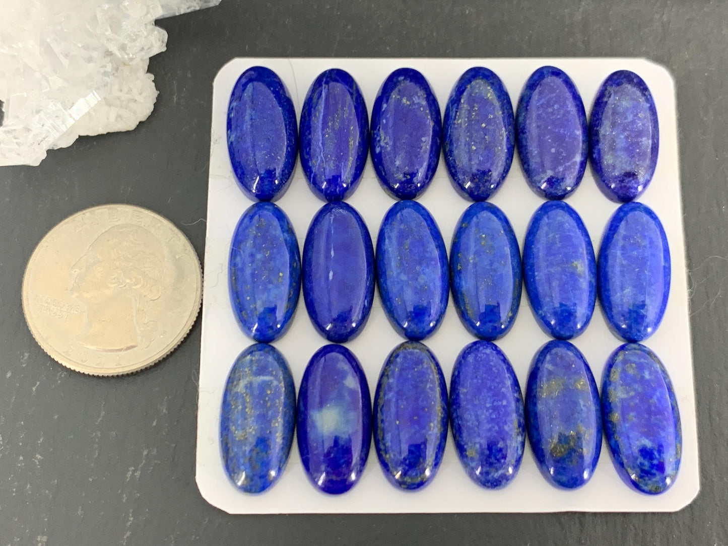 Lapis Lazuli oval 10x20mm cabochon - Calibrated cabochons