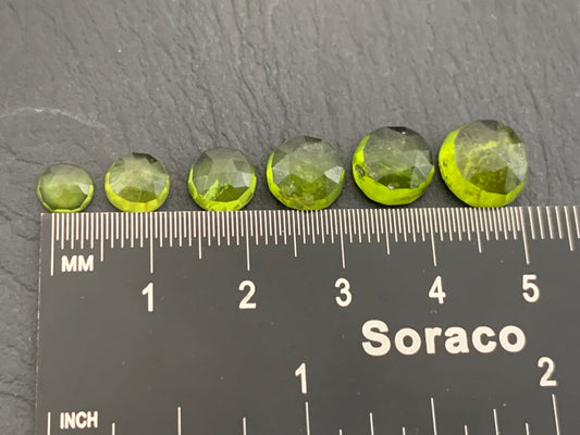 Faceted Vesuvianite round 5mm, 6mm, 7mm, 8mm, 9mm, 10mm cabochon