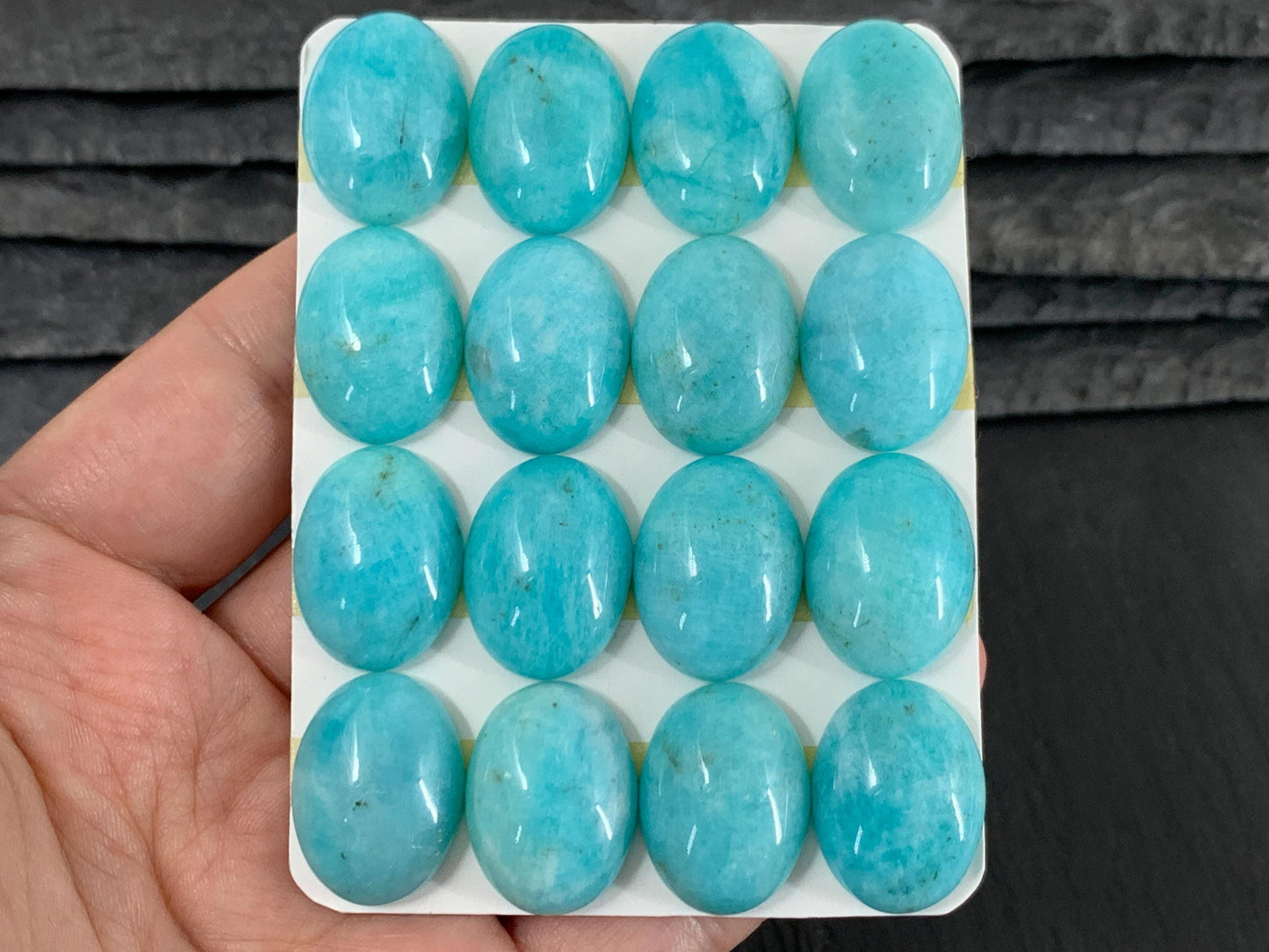 Amazonite Oval Cabochon 15x20mm – Natural Stone Jewelry Making Supply