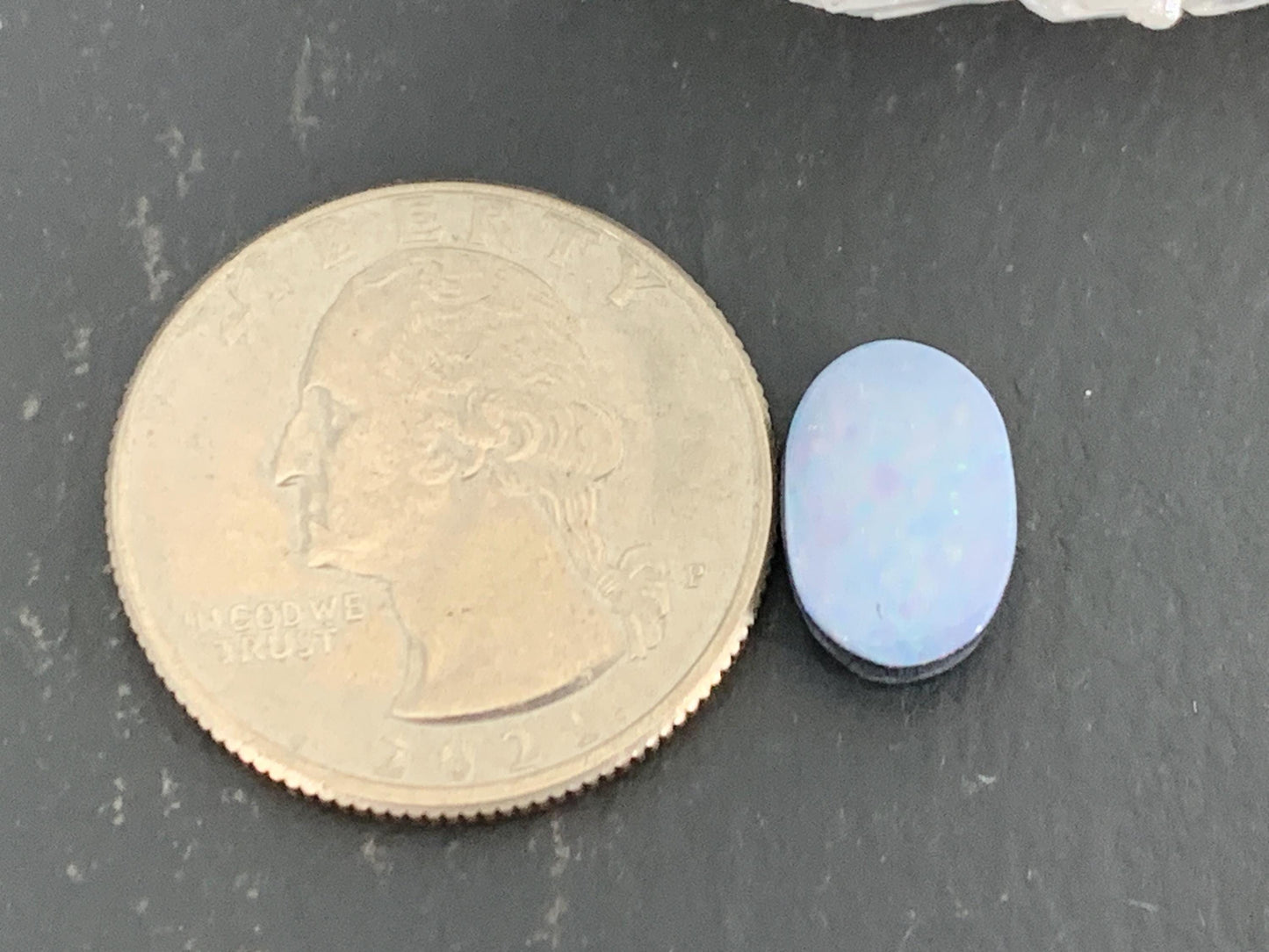 Australian Opal doublet 8x12x3mm cabochon
