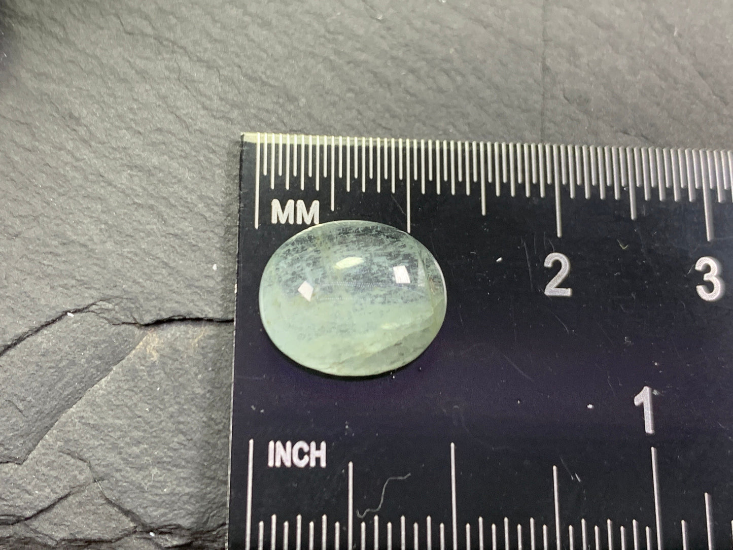 Aquamarine oval 10x12mm cabochon - Calibrated Cabochons