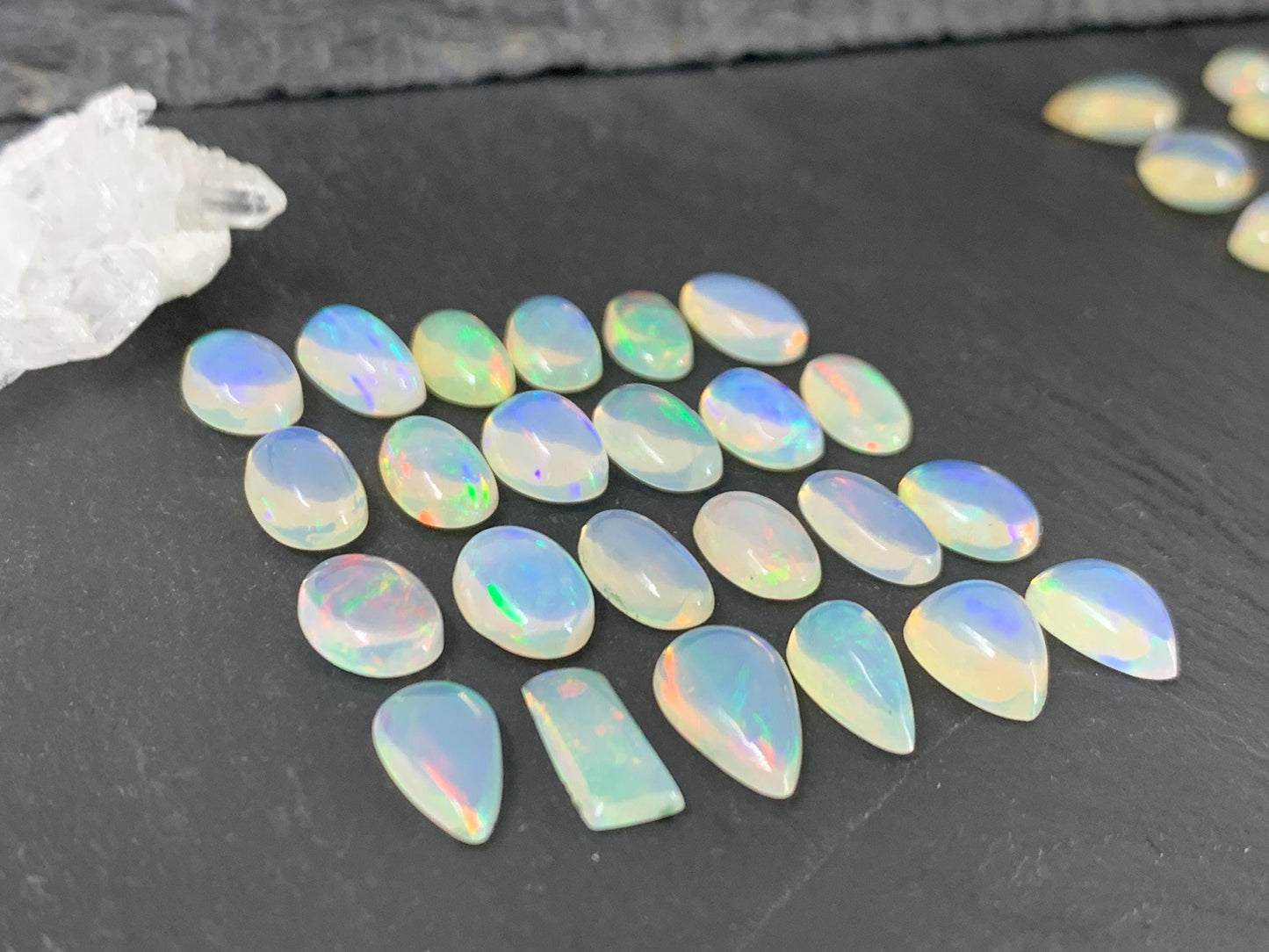 Ethiopian Opal 10-12mm long cabochon