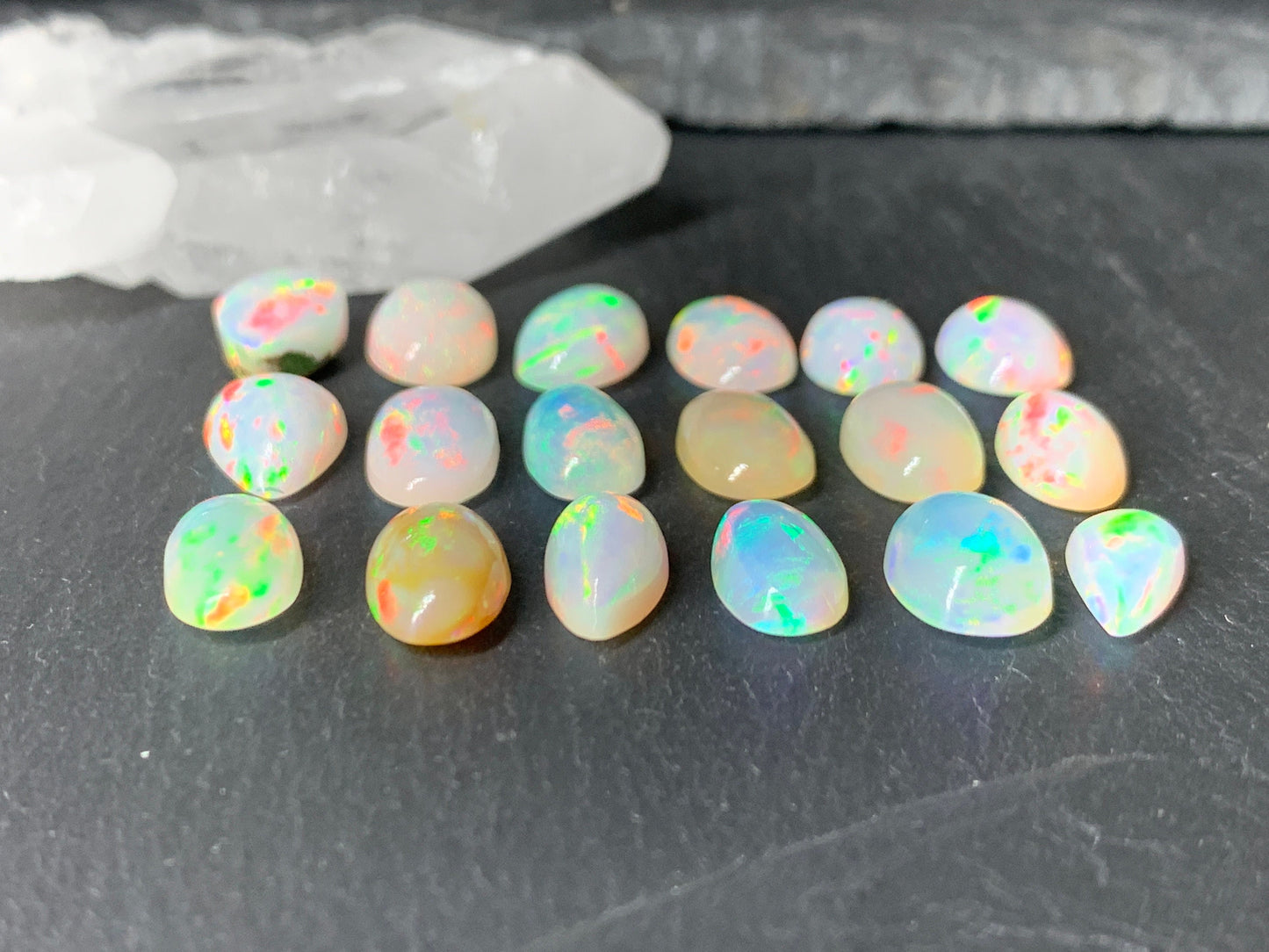 Ethiopian Opal 11mm long cabochon