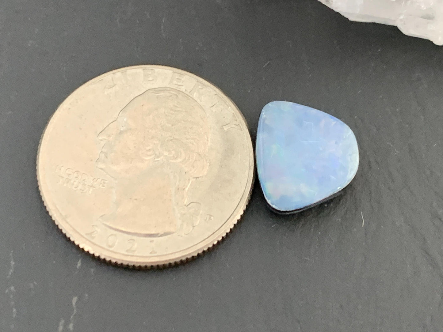 Australian Opal doublet 10x13x4mm cabochon