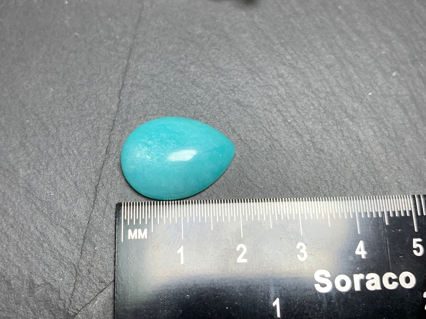 Amazonite Pear 15x20mm cabochon - Calibrated cabochons