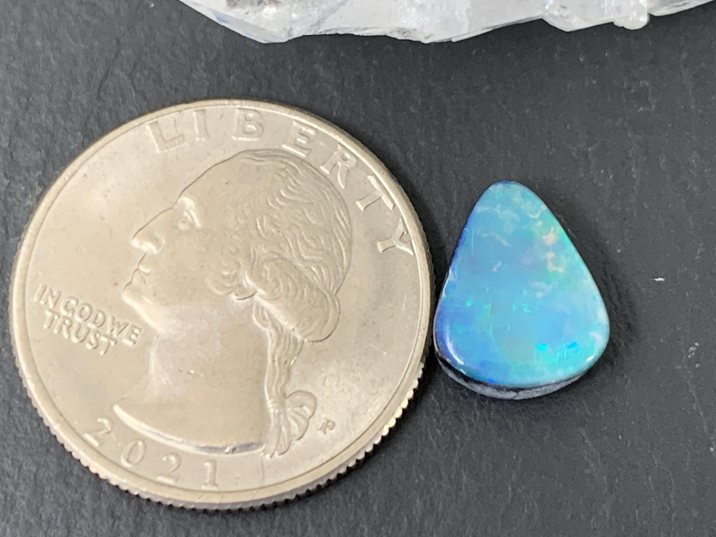 Australian Opal doublet cabochon 10x12mm