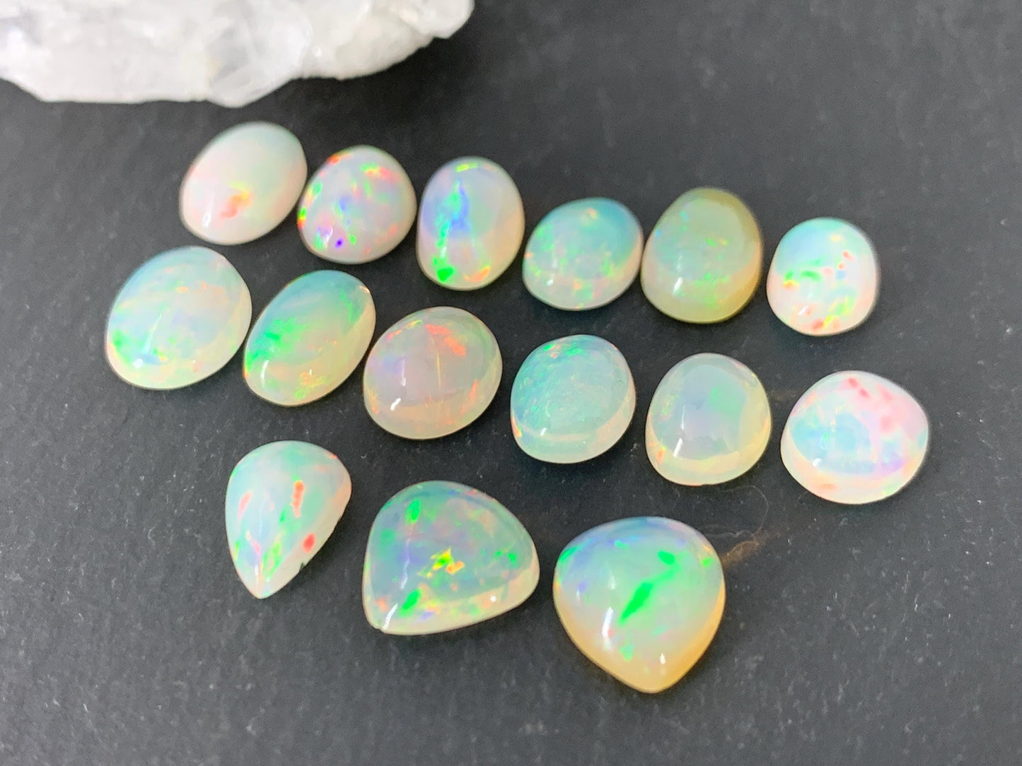 Ethiopian Opal 8-10mm long cabochon