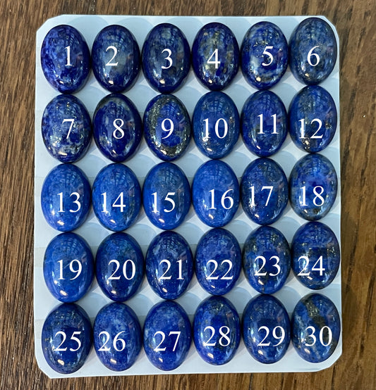 Lapis Lazuli oval 10x14mm cabochon - Calibrated cabochons